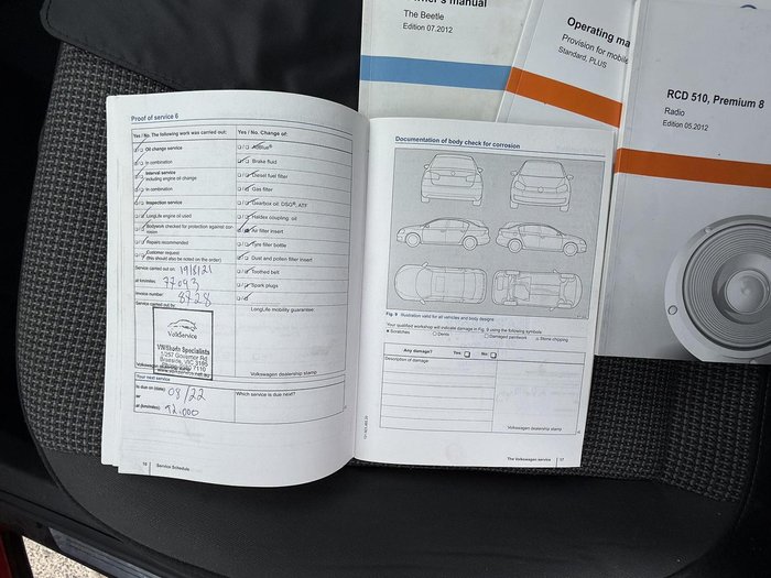 2013 Volkswagen Beetle 1L MY13 Tornado Red