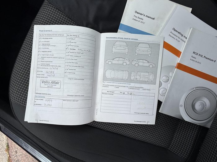 2013 Volkswagen Beetle 1L MY13 Tornado Red