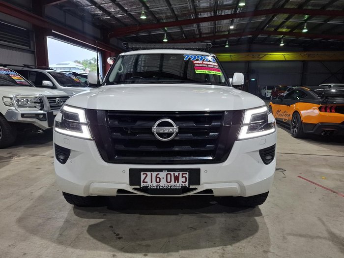 2022 Nissan Patrol Ti Y62 MY22 4X4 Dual Range Moonstone White