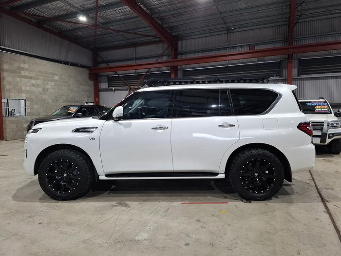 2022 Nissan Patrol Ti Y62 MY22 4X4 Dual Range Moonstone White