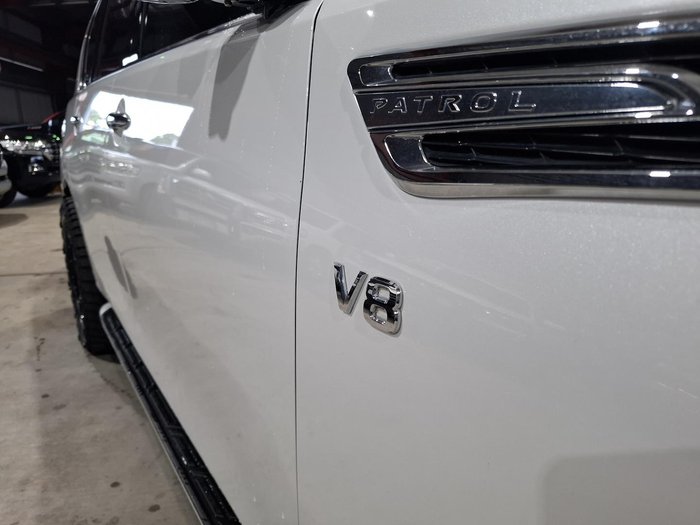 2022 Nissan Patrol Ti Y62 MY22 4X4 Dual Range Moonstone White