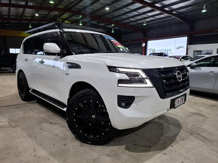 2022 Nissan Patrol Ti Y62 MY22 4X4 Dual Range Moonstone White