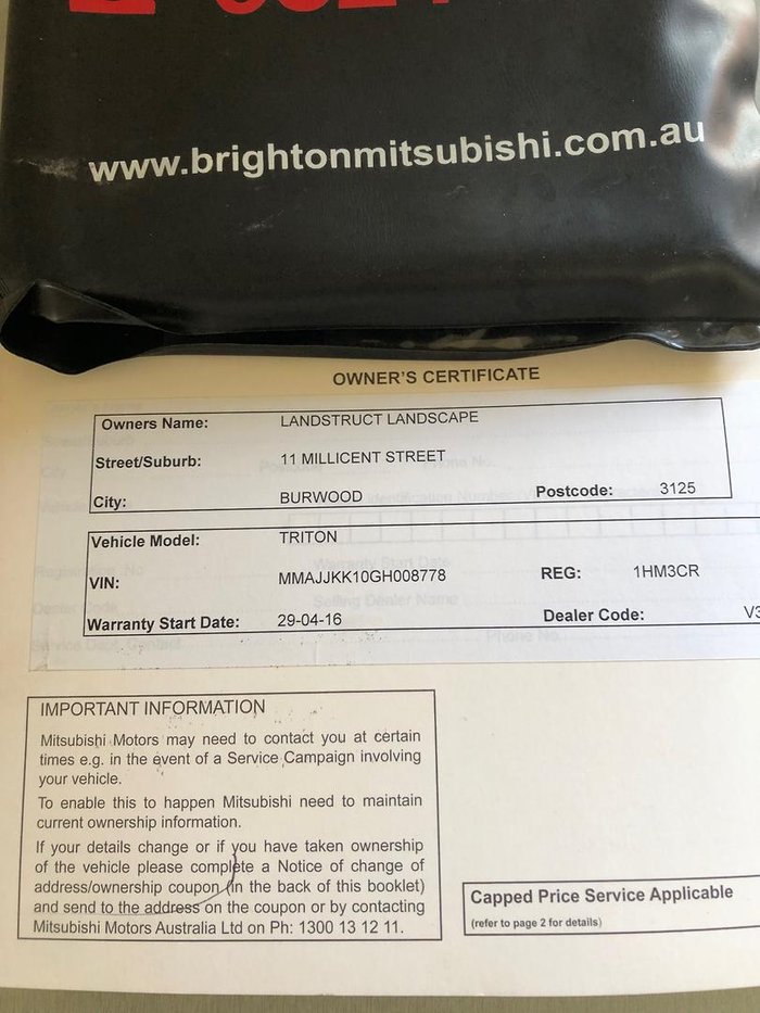 2016 Mitsubishi Triton GLX MQ MY16 4x2 Sterling Silver