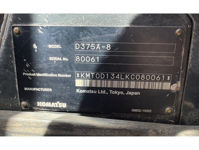 2019 Komatsu 375A-8