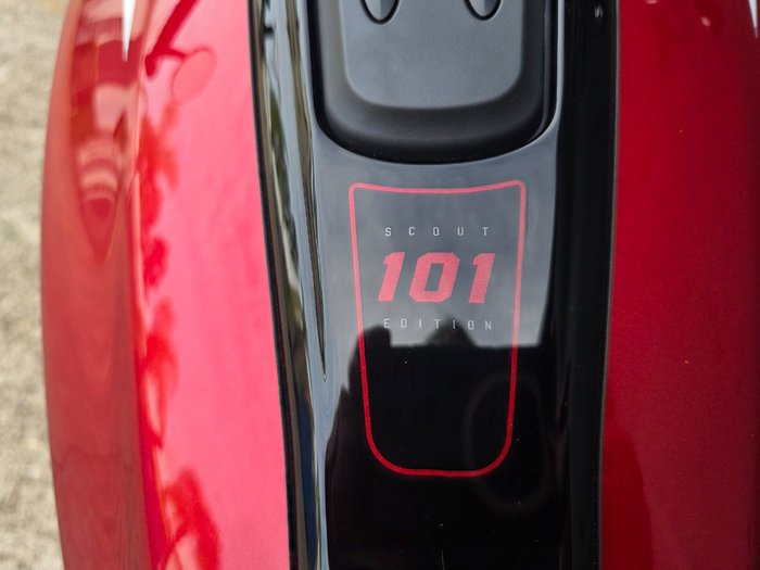 2025 Indian 2025 INDIAN 1250CC 101 SCOUT SUNSET RED METALLIC