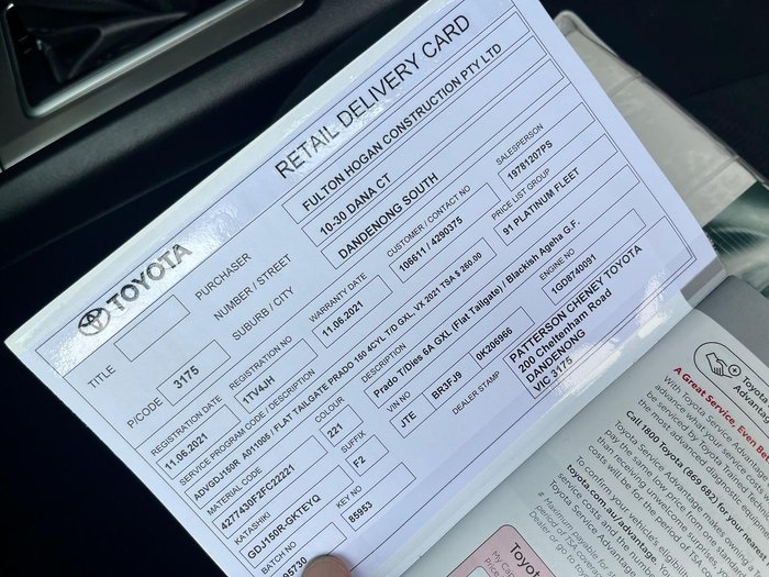 2021 Toyota Landcruiser Prado GXL