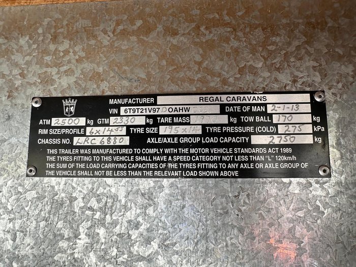 2013 Regal Banksia Aussie Tourer