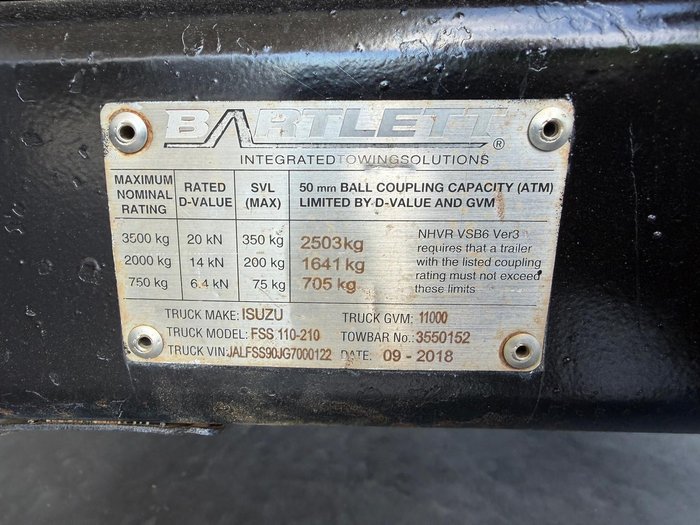 2018 Isuzu F Series FSS110-210