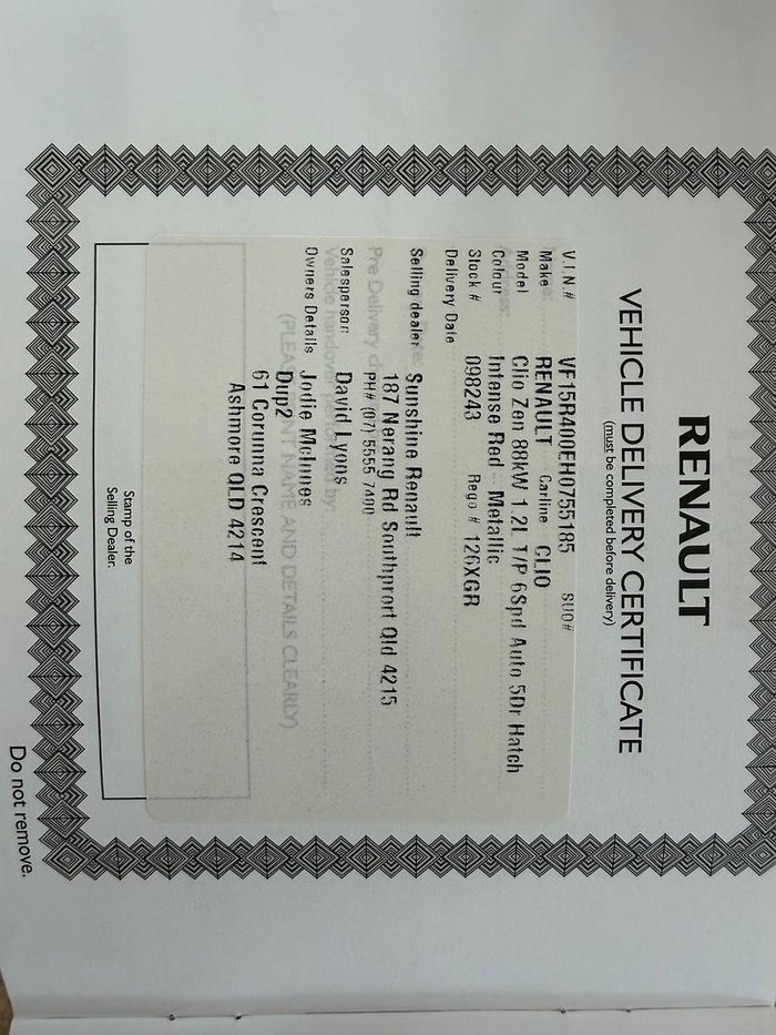 2019 Renault Clio Zen