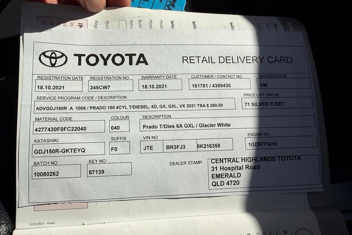 2021 Toyota Landcruiser Prado GXL