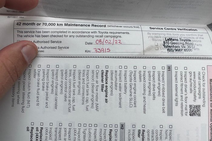 2018 Toyota Hilux SR