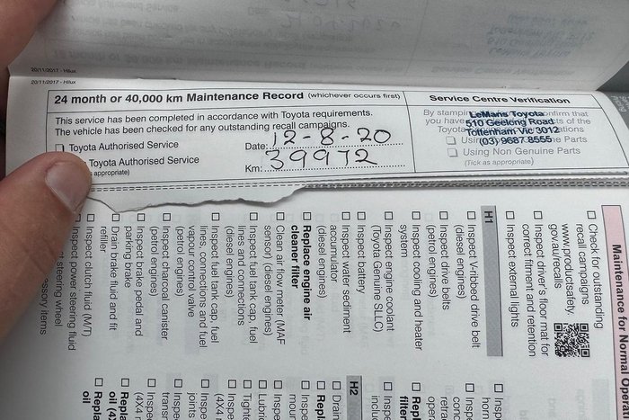 2018 Toyota Hilux SR