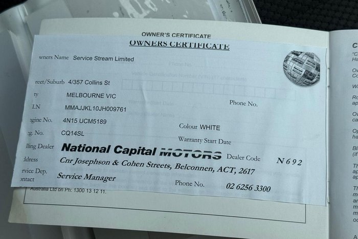 2018 Mitsubishi Triton GLX+