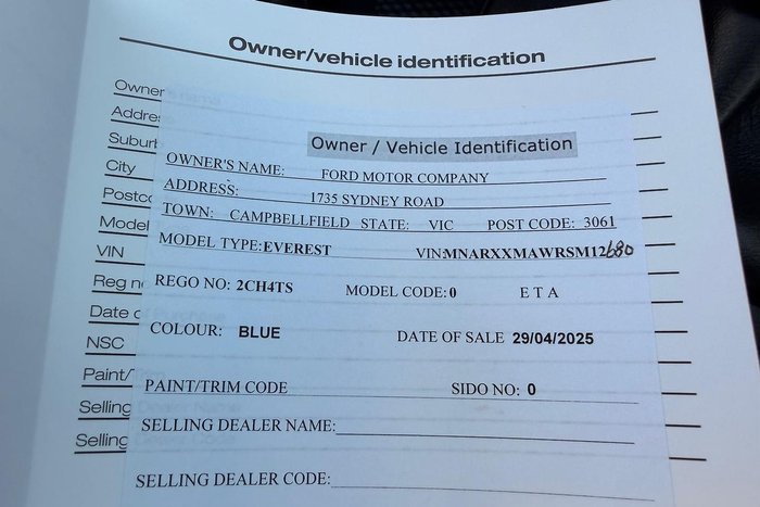 2025 Ford Everest Sport