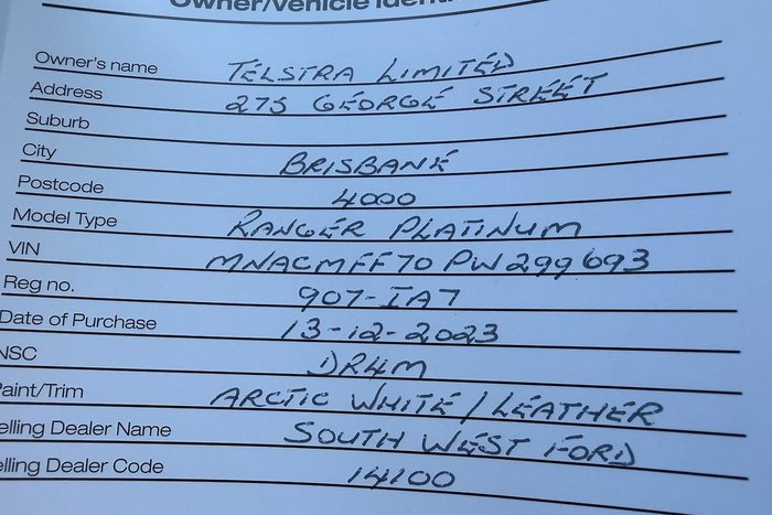 2023 Ford Ranger Platinum