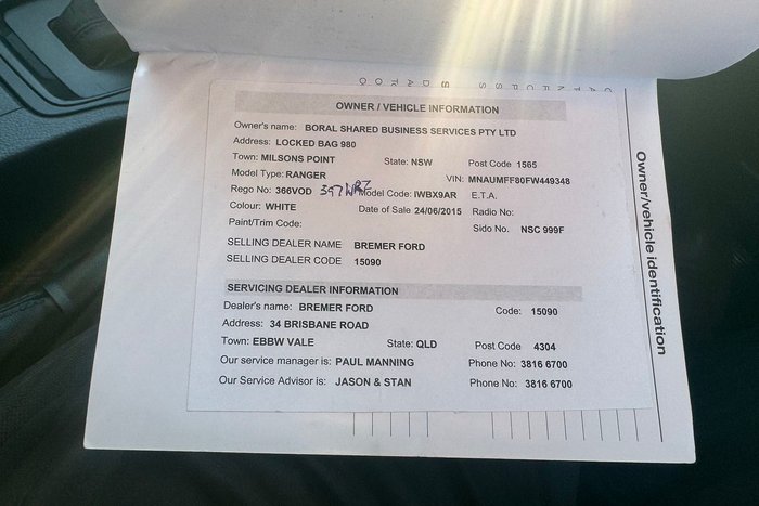 2016 Ford Ranger XL Hi-Rider