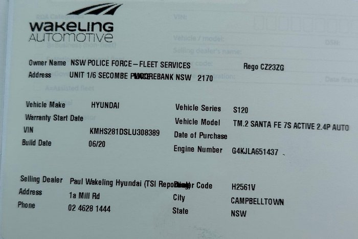 2020 Hyundai Santa Fe Active