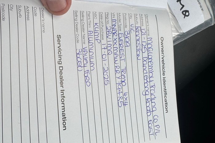 2024 Ford Everest Trend