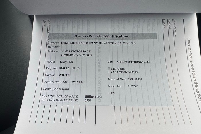 2024 Ford Ranger Wildtrak