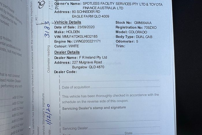 2020 Holden Colorado LS