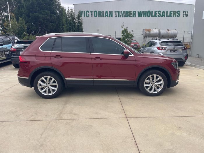 2017 Volkswagen Tiguan 162TSI Highline 5N MY17 Four Wheel Drive Ruby Red