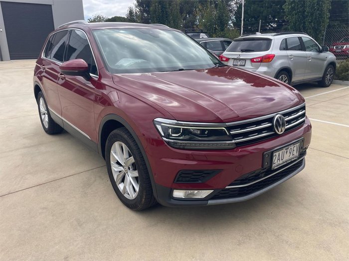 2017 Volkswagen Tiguan 162TSI Highline 5N MY17 Four Wheel Drive Ruby Red