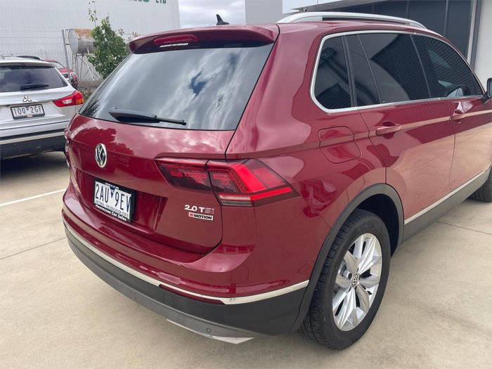 2017 Volkswagen Tiguan 162TSI Highline 5N MY17 Four Wheel Drive Ruby Red