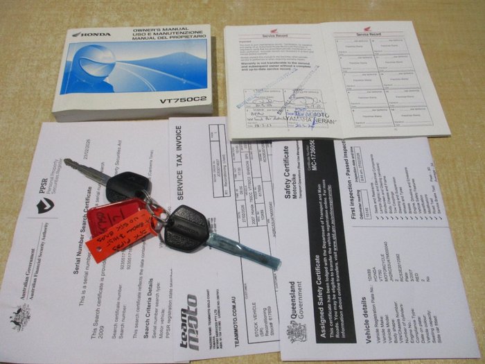 2007 Honda VT750C2 SHADOW SPIRIT RED