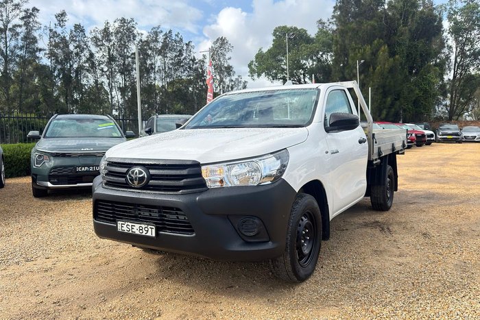 2021 Toyota Hilux Workmate TGN121R Glacier White