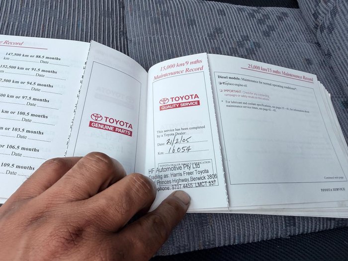 2003 Toyota Hilux SR5 KZN165R MY02 4X4 Dual Range French Vanilla