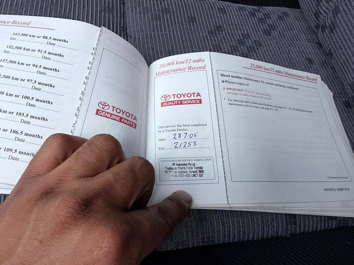 2003 Toyota Hilux SR5 KZN165R MY02 4X4 Dual Range French Vanilla