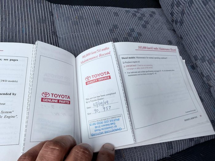 2003 Toyota Hilux SR5 KZN165R MY02 4X4 Dual Range French Vanilla