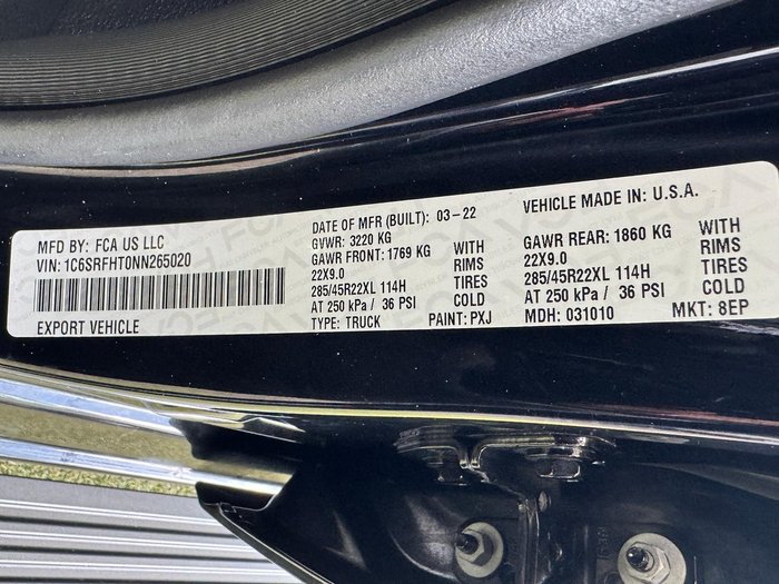 2022 RAM 1500 Limited RamBox