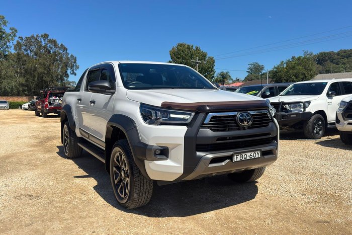 2023 Toyota Hilux Rogue GUN126R 4X4 Dual Range Frosted White