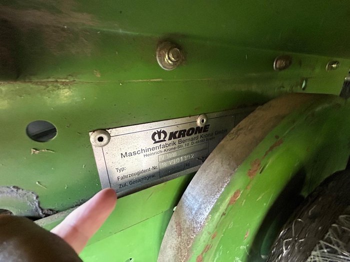 2014 Krone fortima V1800