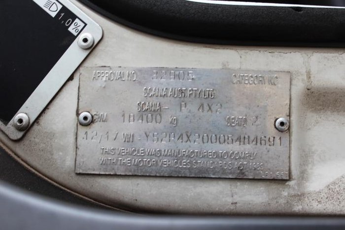 2017 Scania P Series P360 WHITE