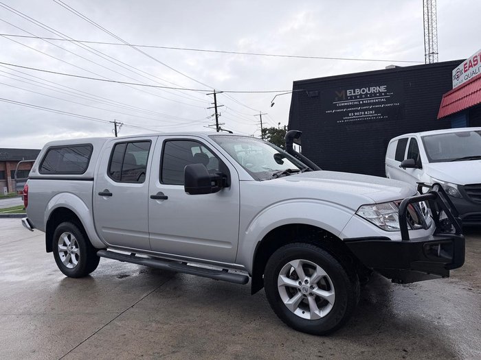 2013 Nissan Navara ST D40 Series 6 4X4 Dual Range Silver Lightning