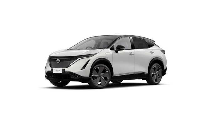 2025 Nissan Ariya Evolve FE0 MY25 Four Wheel Drive White Pearl/Black Roof