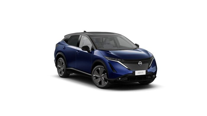 2025 Nissan Ariya Evolve FE0 MY25 Four Wheel Drive Blue Pearl/Black Roof