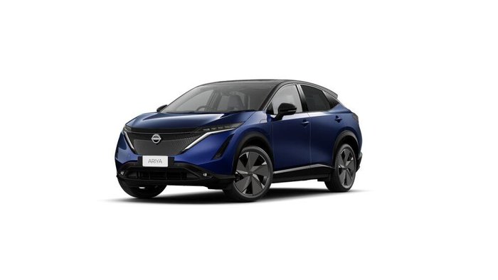 2025 Nissan Ariya Evolve FE0 MY25 Four Wheel Drive Blue Pearl/Black Roof