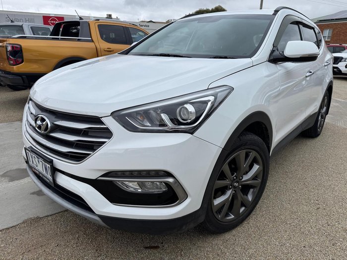 2017 Hyundai Santa Fe Active X DM3 Series II MY17 Pure White