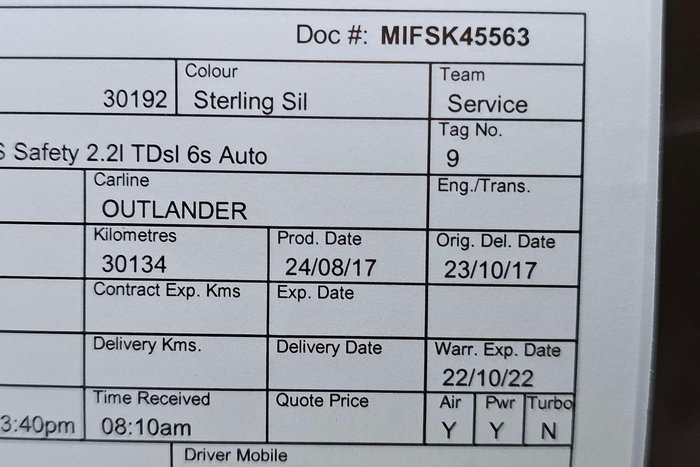 2017 Mitsubishi Outlander LS Safety Pack