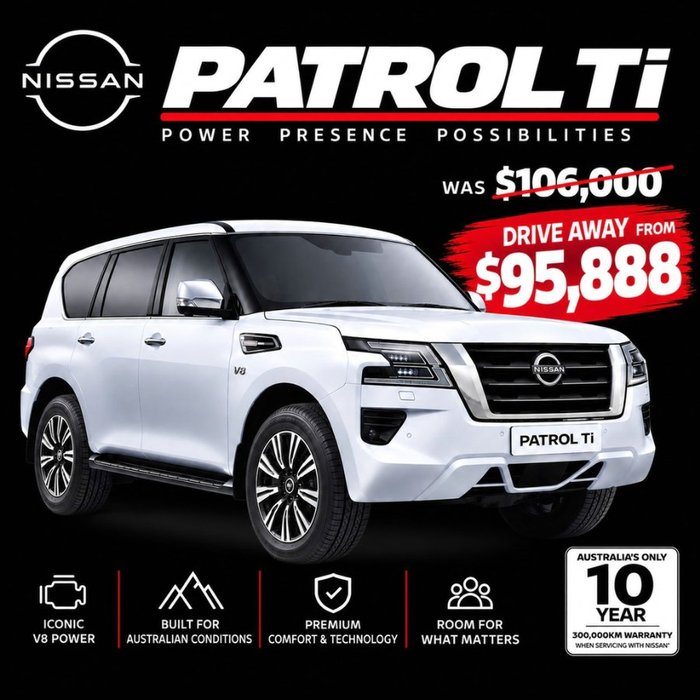 2026 Nissan PATROL TI Y62 MY26