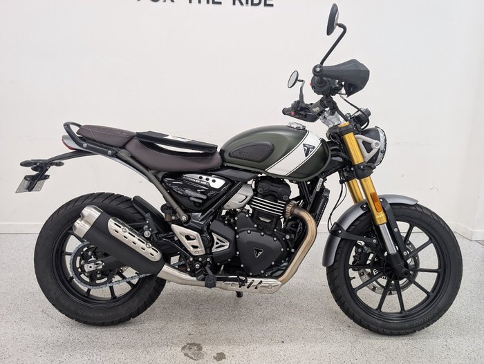 2025 Triumph 2025 Triumph 400CC SCRAMBLER 400 MATT KHAKI GREEN