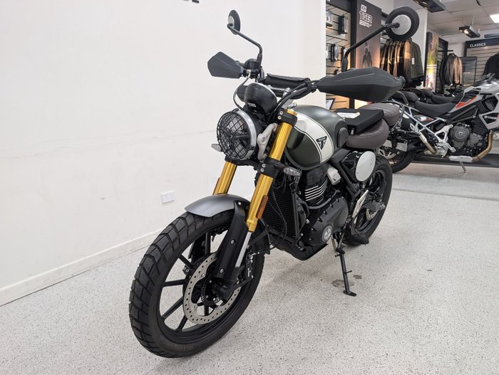 2025 Triumph 2025 Triumph 400CC SCRAMBLER 400 MATT KHAKI GREEN