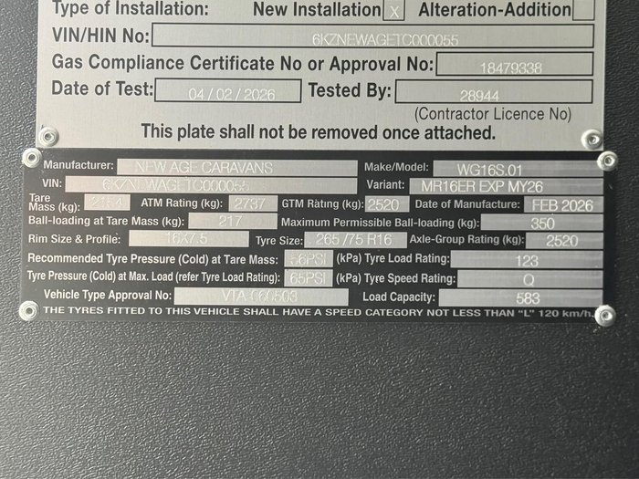 2025 New Age Caravans Manta Ray Mr16er Expedition My26