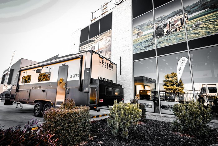 2026 Legend Caravans Tycoon Slider 23' Slideout Luxury Was$182 990 Now $172 990