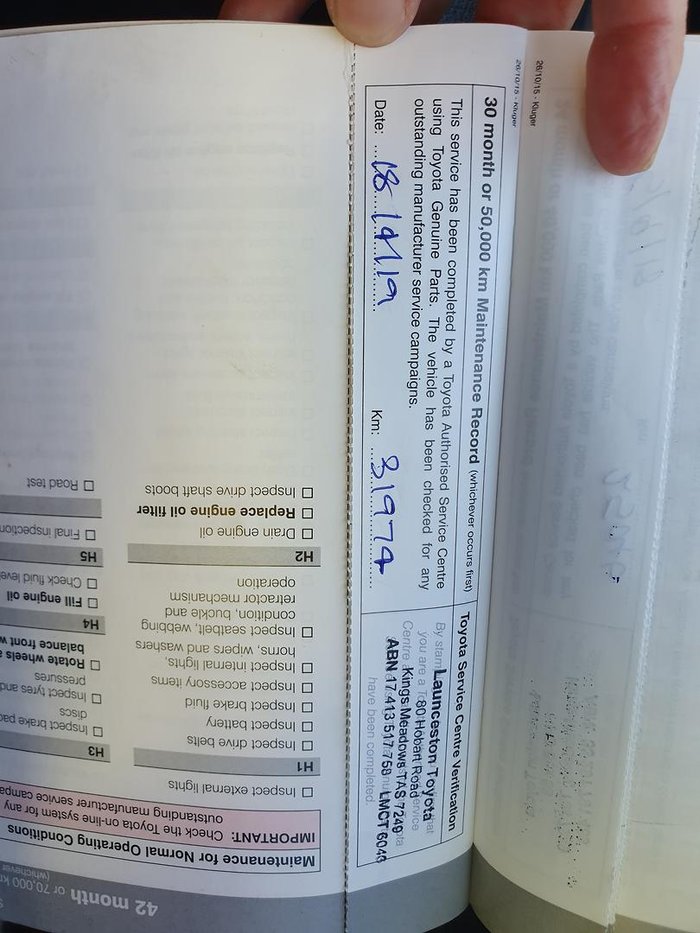 2016 Toyota Kluger GXL GSU55R AWD Silver Sky