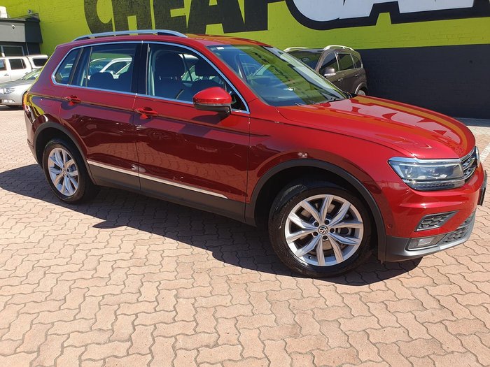 2018 Volkswagen Tiguan 132TSI Comfortline 5N MY18 Four Wheel Drive Ruby Red