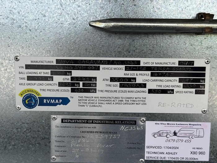 2017 Nova Terra Sportz 216 3C